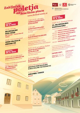 Program festivala - Zaključek poletja na semškem placu 29.-31.8.2025